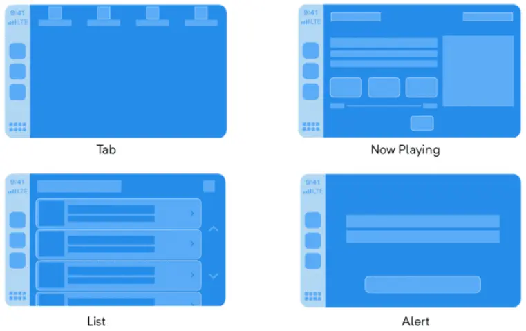 CarPlay UI Templates